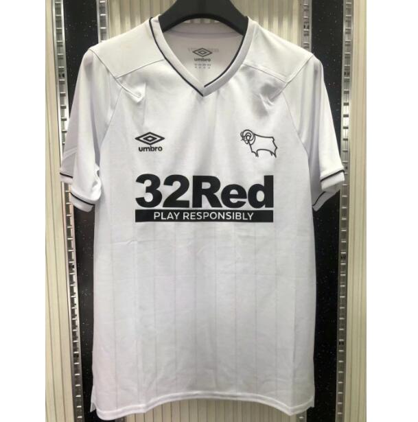 Derby County FC Home Kit Soccer Jersey 2020/21